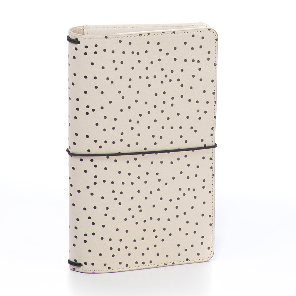 Cream Dot Traveler's Notebook