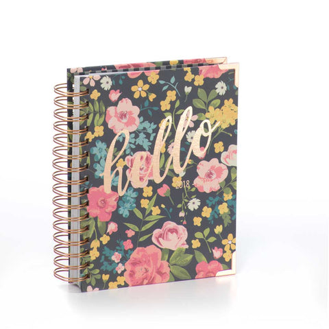2018-2019 Beautiful 17 Month Weekly Spiral Planner