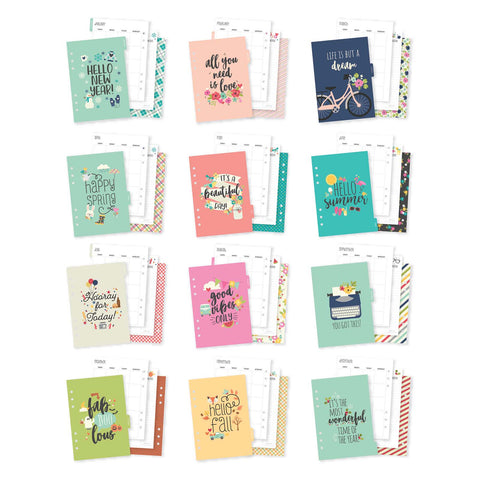 A5 Hello Monthly Planner Inserts