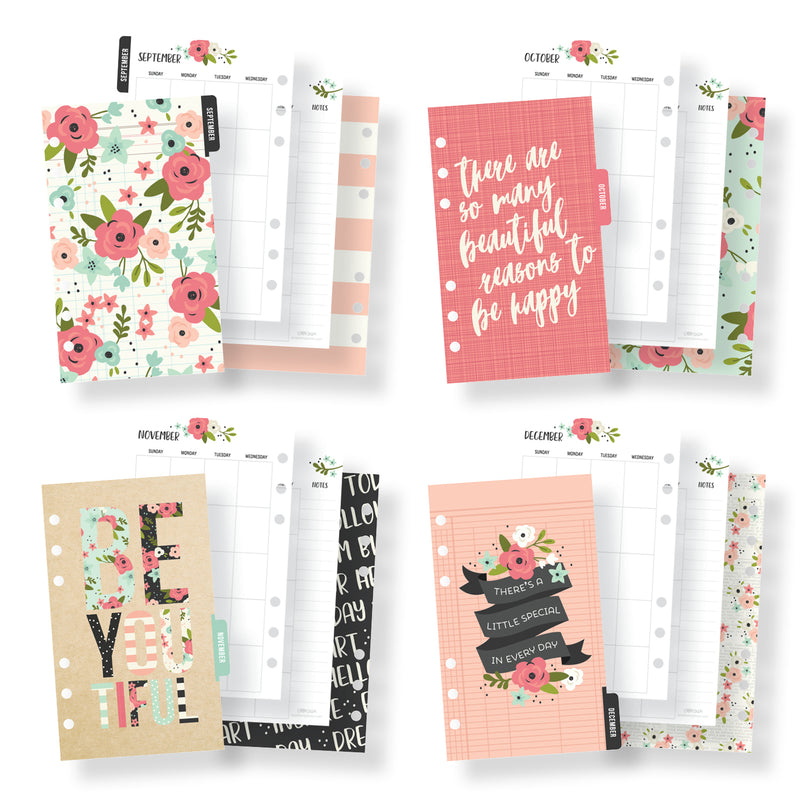 Black Blossom Personal Planner Boxed Set