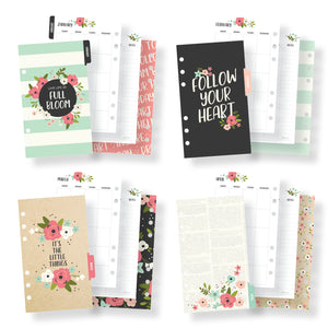 Black Blossom Personal Planner Boxed Set