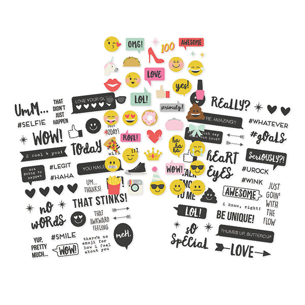 4X6 Emoji Love Clear Sticker