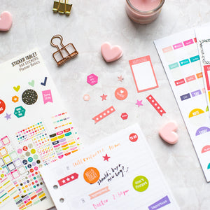 A5 Planner Basics Sticker Tablet