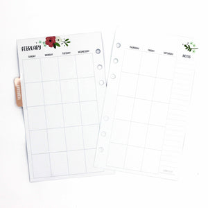 Personal Monthly - Bloom Planner Inserts