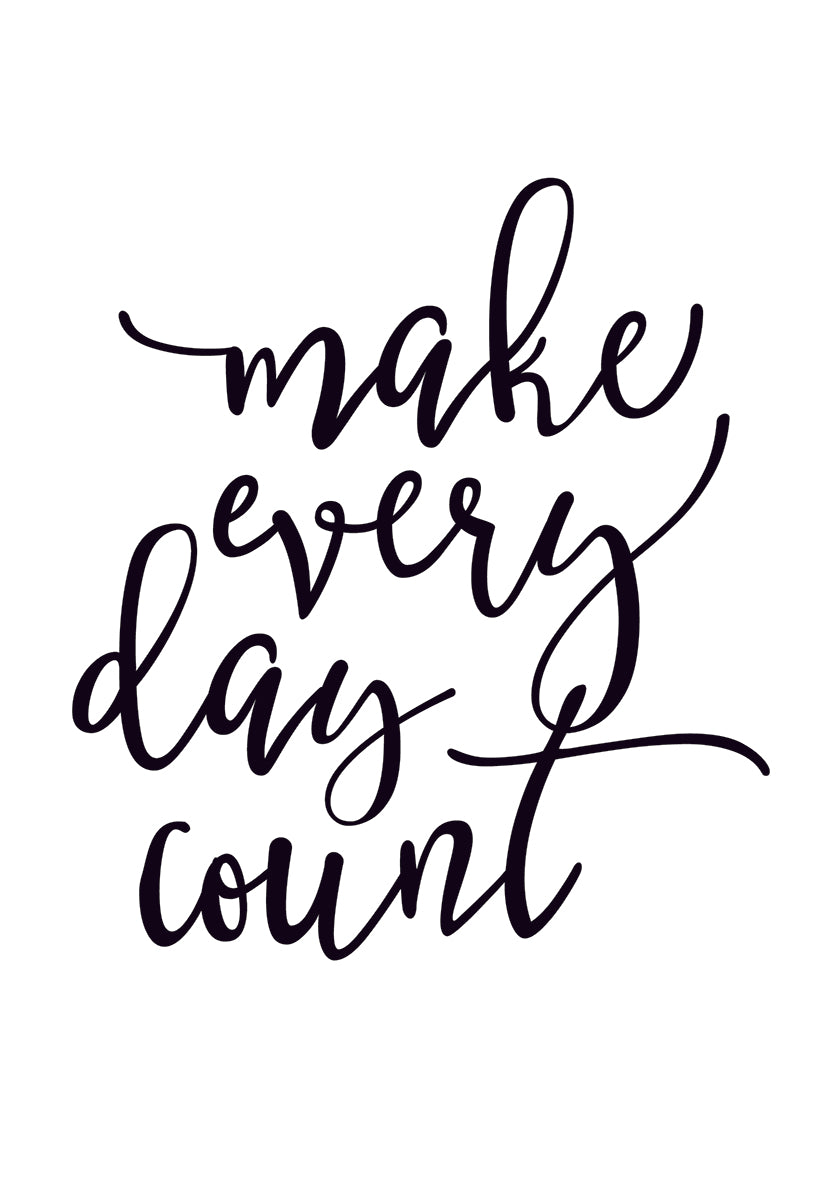 Large Planner Decal - Make Every Day Count