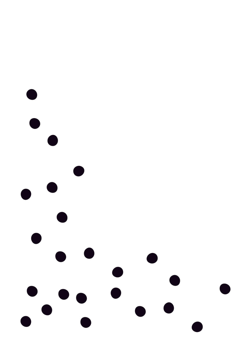 Large Planner Decal - Polka Dot