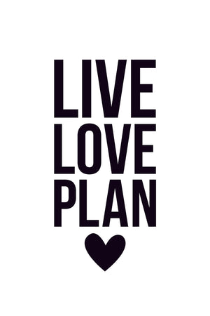 Small Planner Decal - Live Love Plan