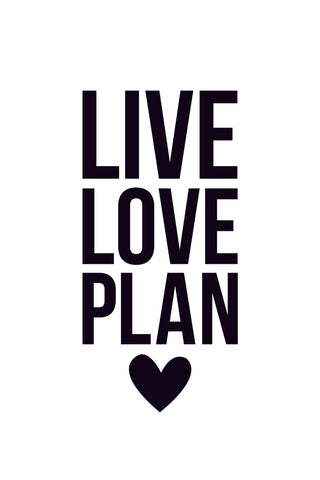 Large Planner Decal - Floating Hearts